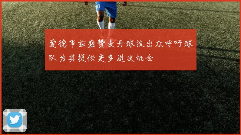 爱德华兹盛赞麦丹球技出众呼吁球队为其提供更多进攻机会